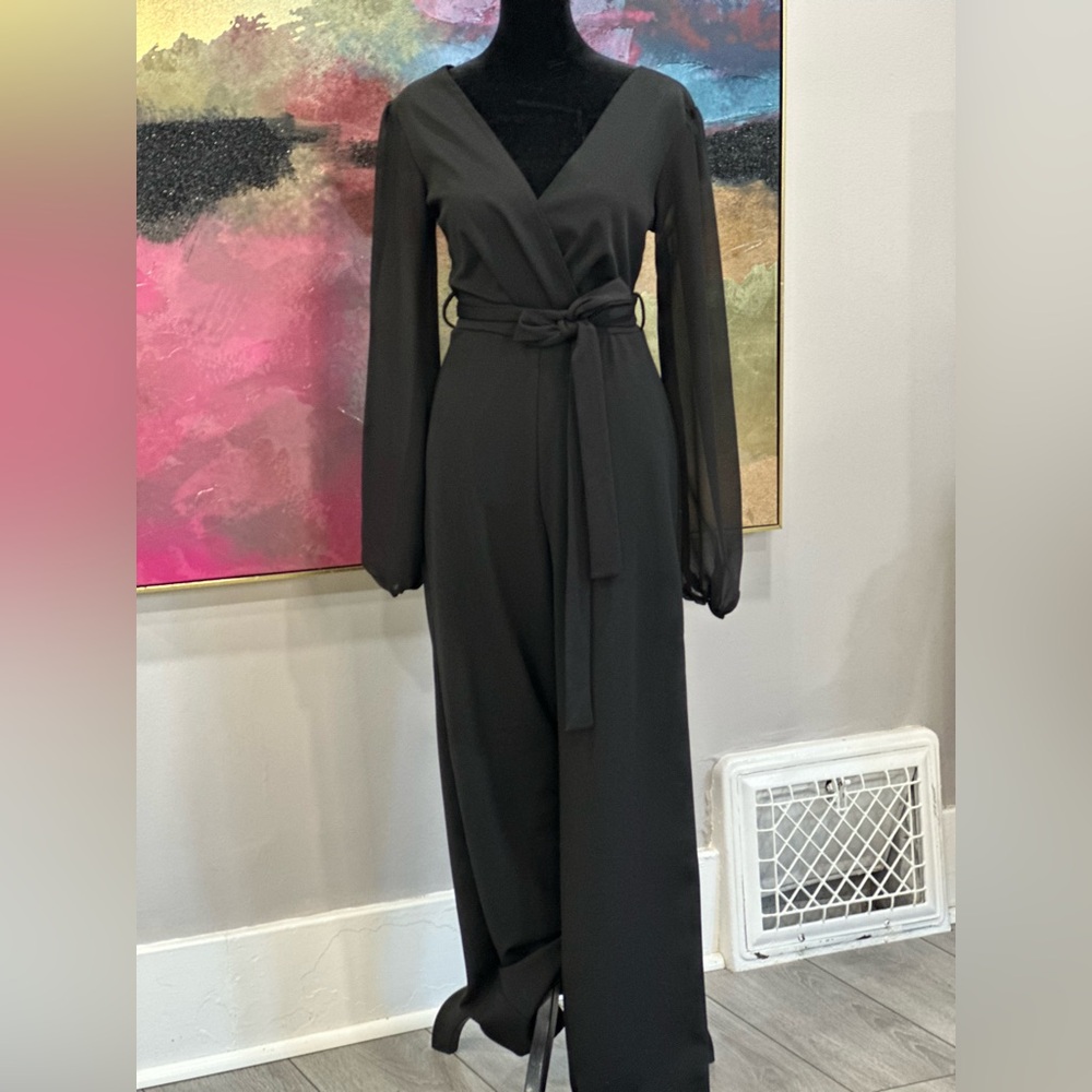 Windsor Charcoal Belted Jumpsuit